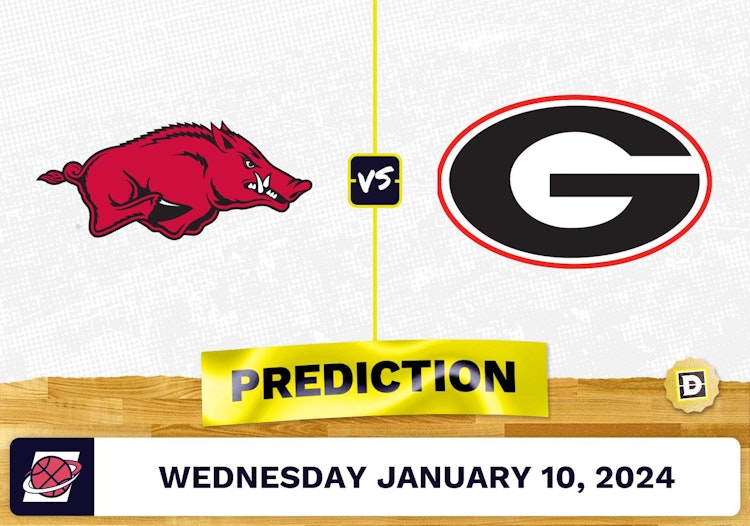 Arkansas vs. Georgia Prediction, Odds, College Basketball Picks  [1/10/2024]