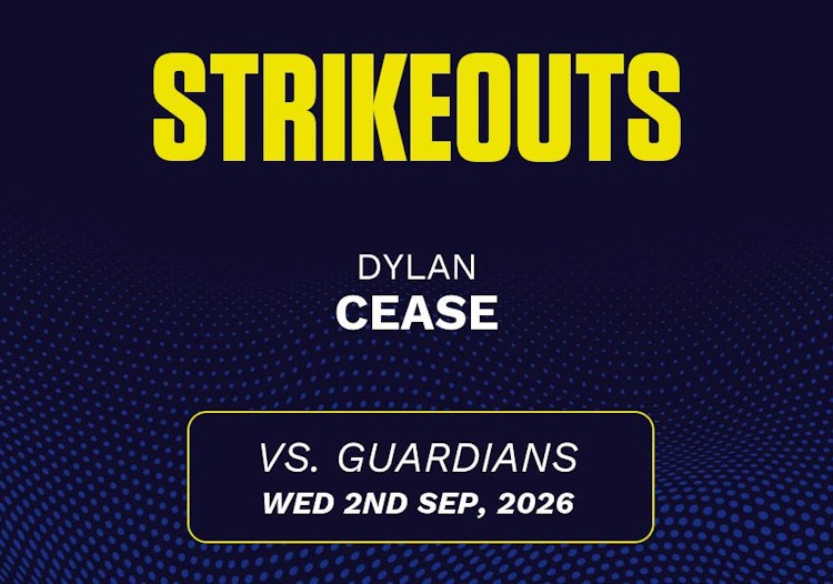 Dylan Cease projected stats for Wednesday, September 2, 2026.