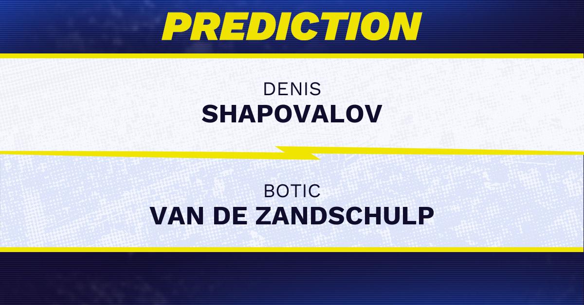 Denis Shapovalov vs Botic Van de Zandschulp Tennis Prediction.