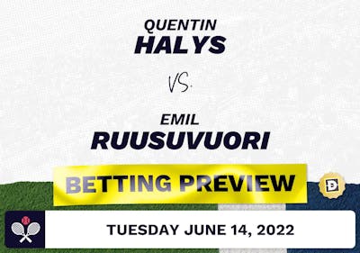 Quentin Halys vs. Emil Ruusuvuori Predictions - Jun 14, 2022