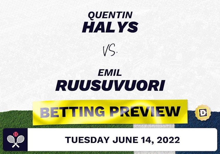 Quentin Halys vs. Emil Ruusuvuori Predictions - Jun 14, 2022