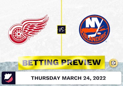 Red Wings vs. Islanders Predictions and Odds - Mar 24, 2022