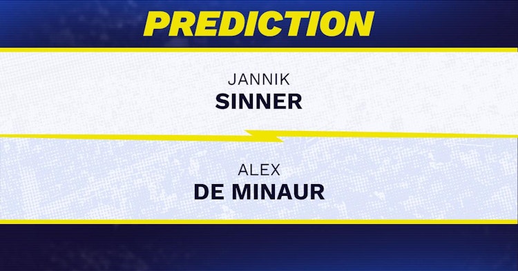 Jannik Sinner vs Alex de Minaur Tennis Prediction.