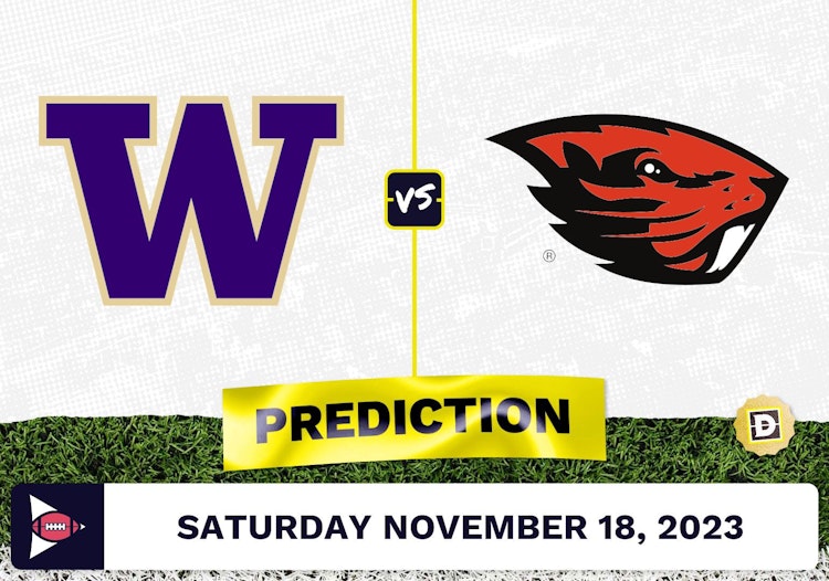 Washington vs. Oregon State CFB Prediction and Odds - November 18, 2023