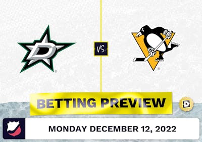 Stars vs. Penguins Prediction and Odds - Dec 12, 2022