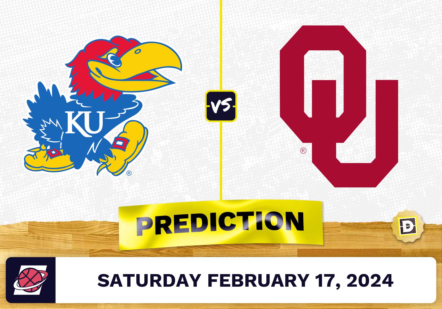 Kansas vs. Oklahoma Prediction by Proven Computer Model [2/17/2024]