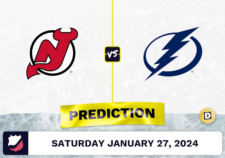 New Jersey Devils vs. Tampa Bay Lightning Prediction, Odds, NHL Picks [1/27/2024]