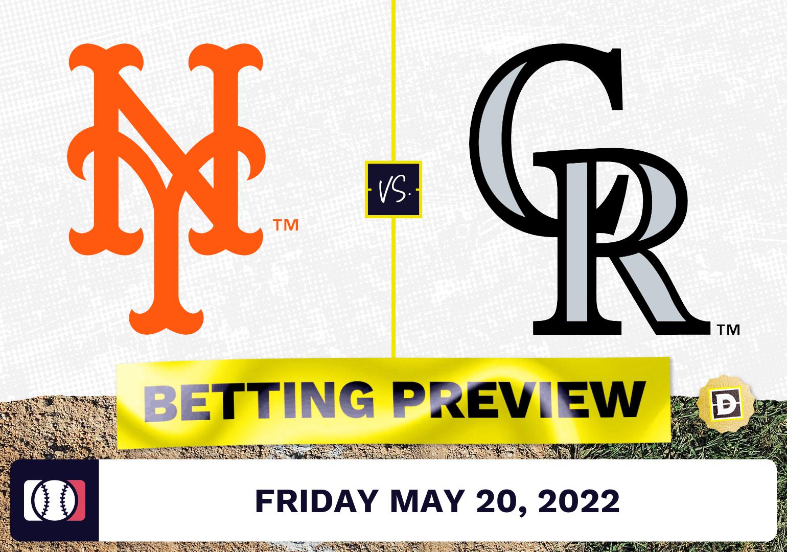 Mets vs. Rockies Prediction and Odds - May 20, 2022