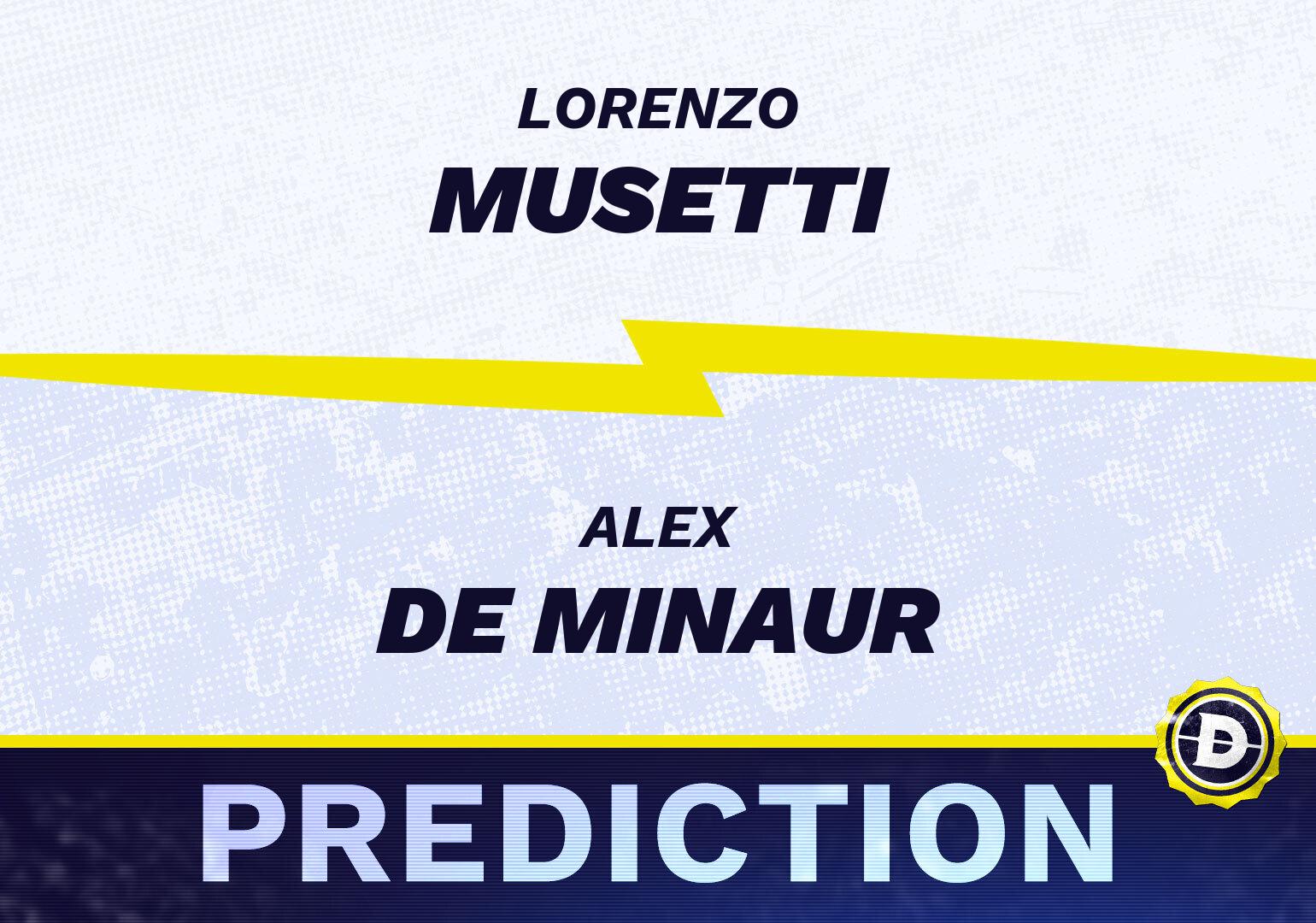 Lorenzo Musetti vs. Alex de Minaur Prediction, Odds, Picks for ATP Cinch Championships 2024