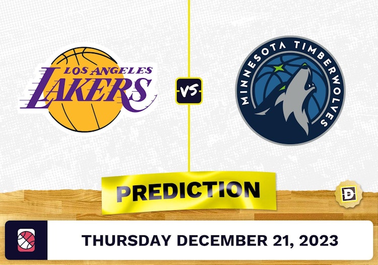 Los Angeles Lakers vs. Minnesota Timberwolves Prediction, Odds, NBA Picks  [12/21/2023]