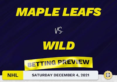 Maple Leafs vs. Wild Predictions and Odds - Dec 4, 2021