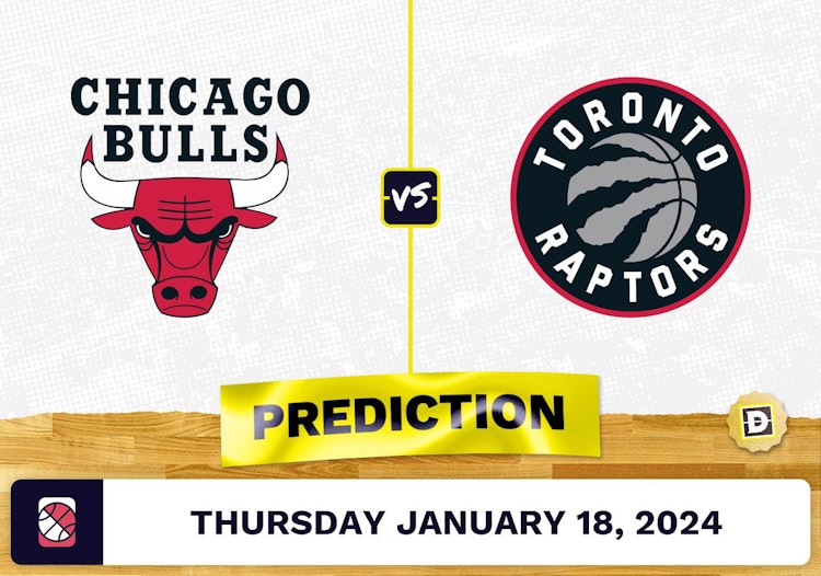 Chicago Bulls vs. Toronto Raptors Prediction, Odds, NBA Picks [1/18/2024]