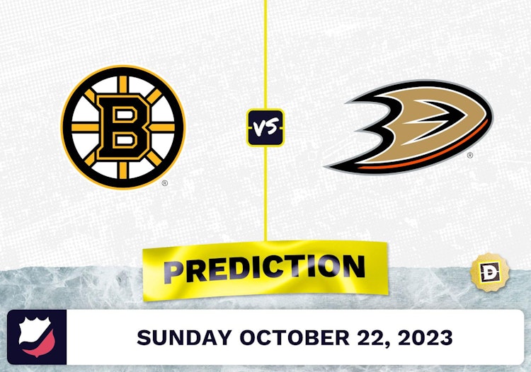 Bruins vs. Ducks Prediction and Odds - October 22, 2023