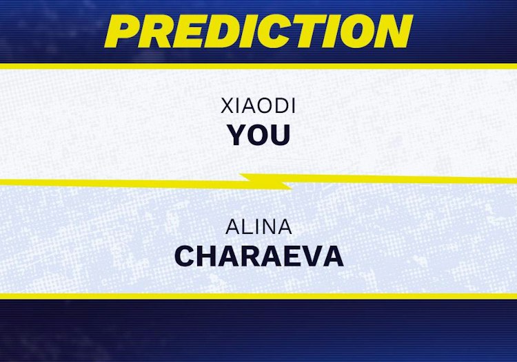Xiaodi You takes on Alina Charaeva in WTA Sao Paulo action.