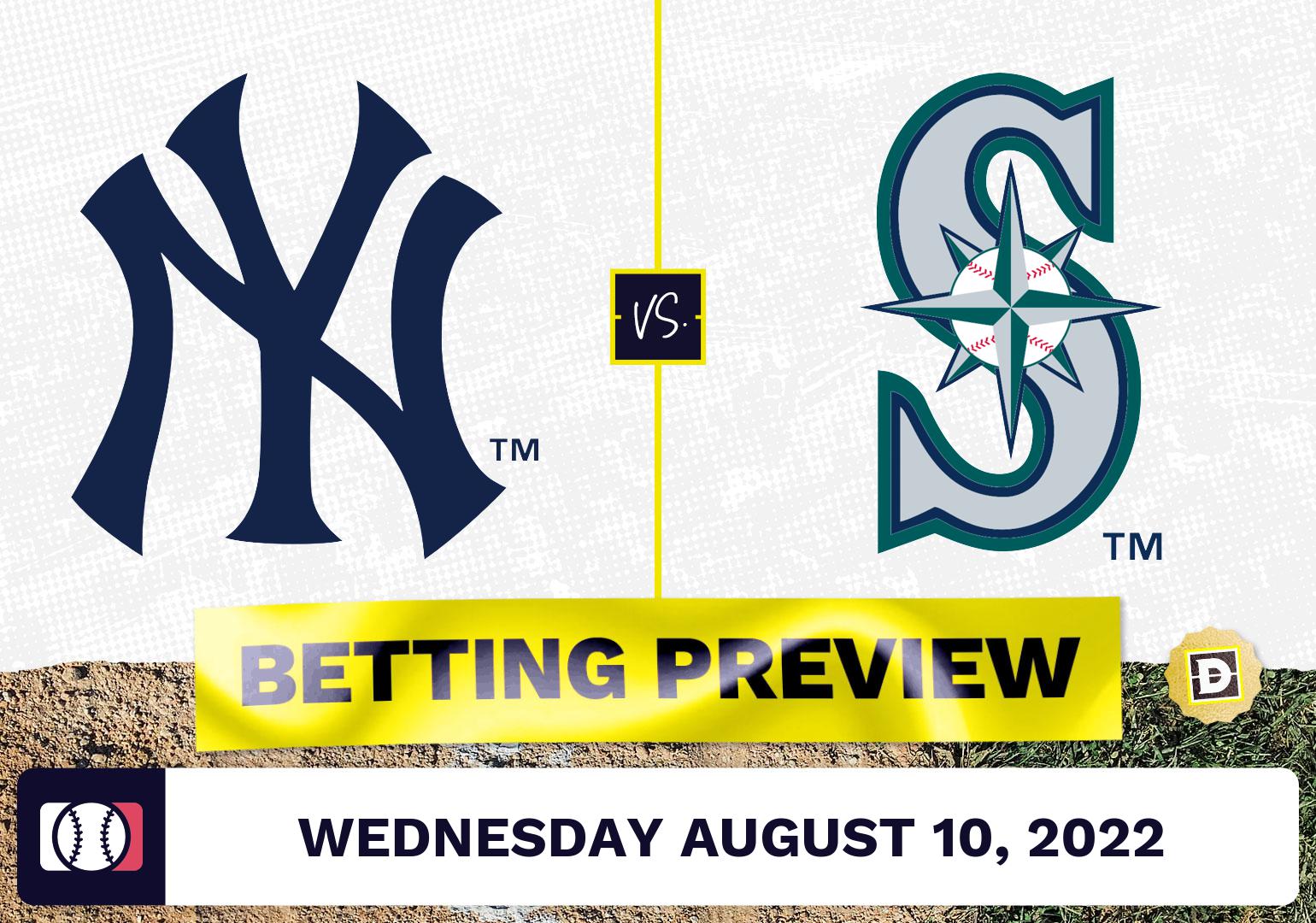 Yankees vs. Mariners Prediction and Odds - Aug 10, 2022