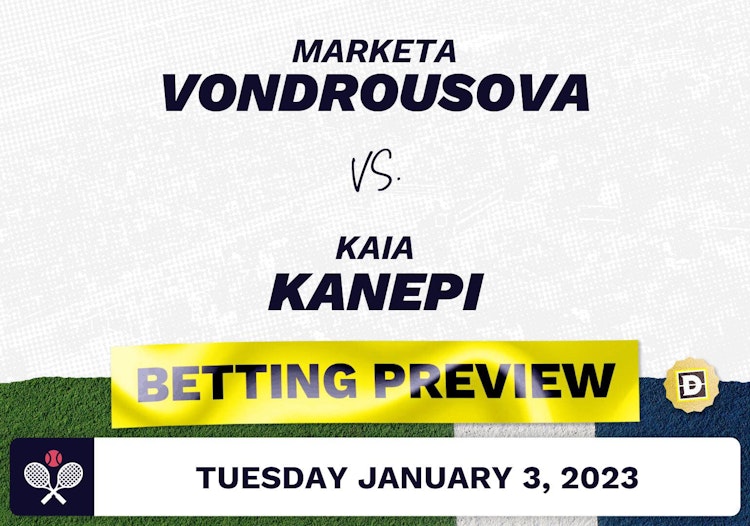 Marketa Vondrousova vs. Kaia Kanepi Predictions - Jan 3, 2023