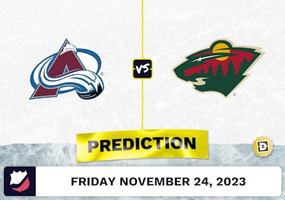 Avalanche vs. Wild Prediction and Odds - November 24, 2023