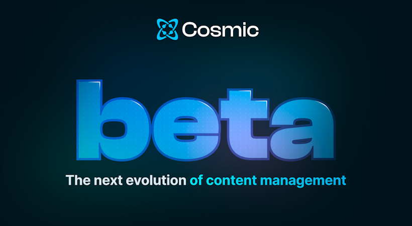 Cosmic dashboard now in public beta image