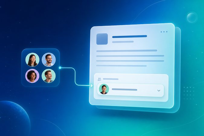 Content Assignments: Assign Team Members to Any Object image