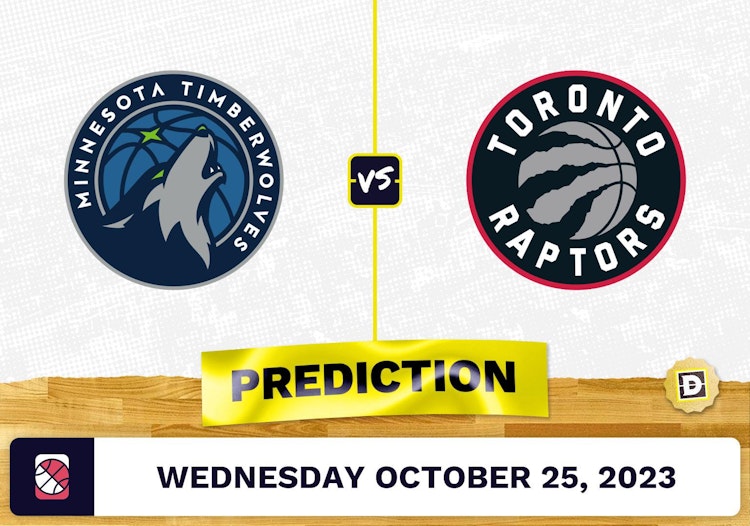 Timberwolves vs. Raptors Prediction and Odds - October 25, 2023