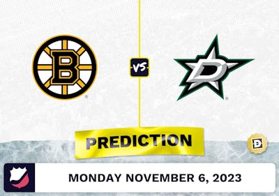 Bruins vs. Stars Prediction and Odds - November 6, 2023