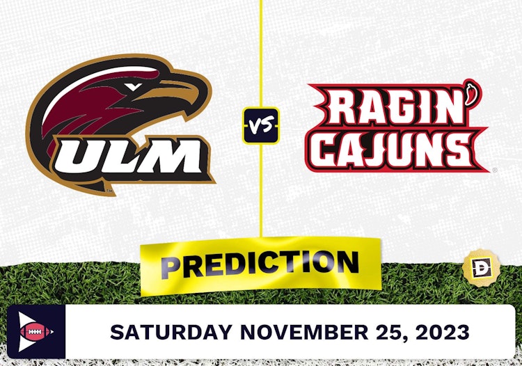 Louisiana-Monroe vs. Louisiana-Lafayette CFB Prediction and Odds - November 25, 2023