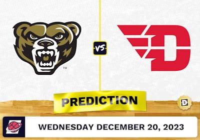 Oakland vs. Dayton Prediction, Odds, College Basketball Picks  [12/20/2023]