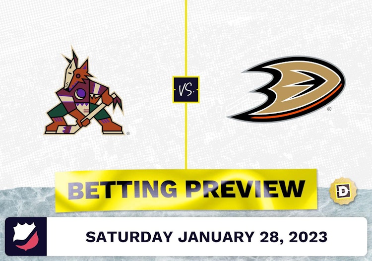 Coyotes vs. Ducks Prediction and Odds - Jan 28, 2023