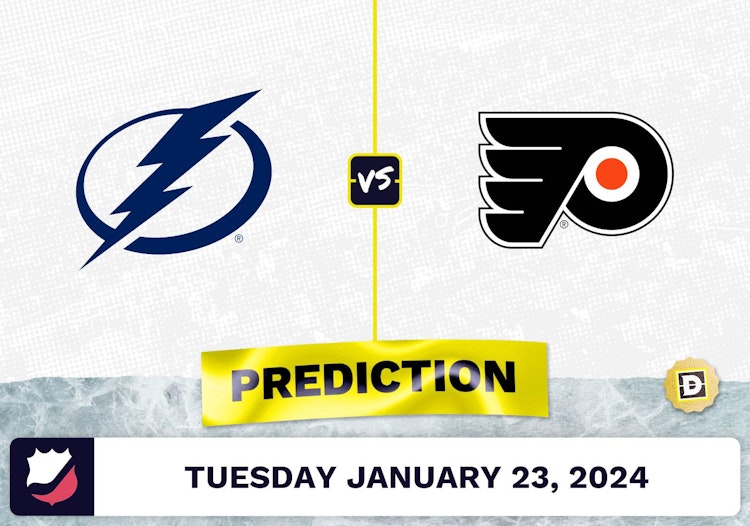 Tampa Bay Lightning vs. Philadelphia Flyers Prediction, Odds, NHL Picks [1/23/2024]