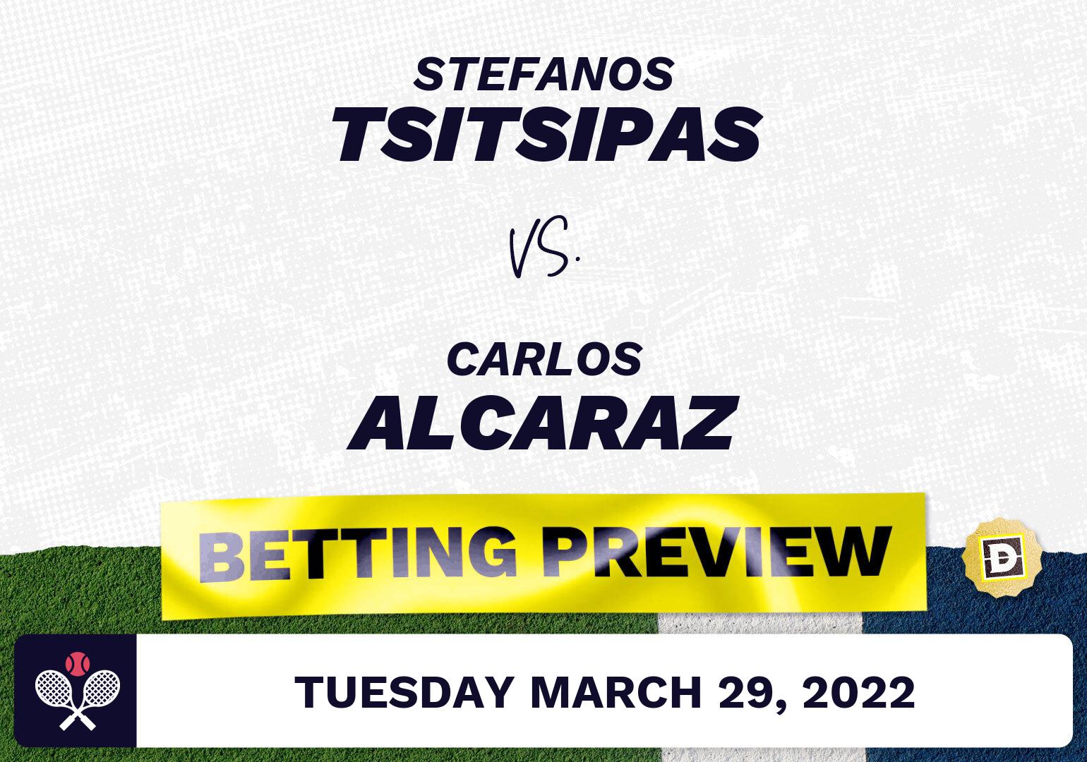 Stefanos Tsitsipas vs. Carlos Alcaraz Predictions - Mar 29, 2022