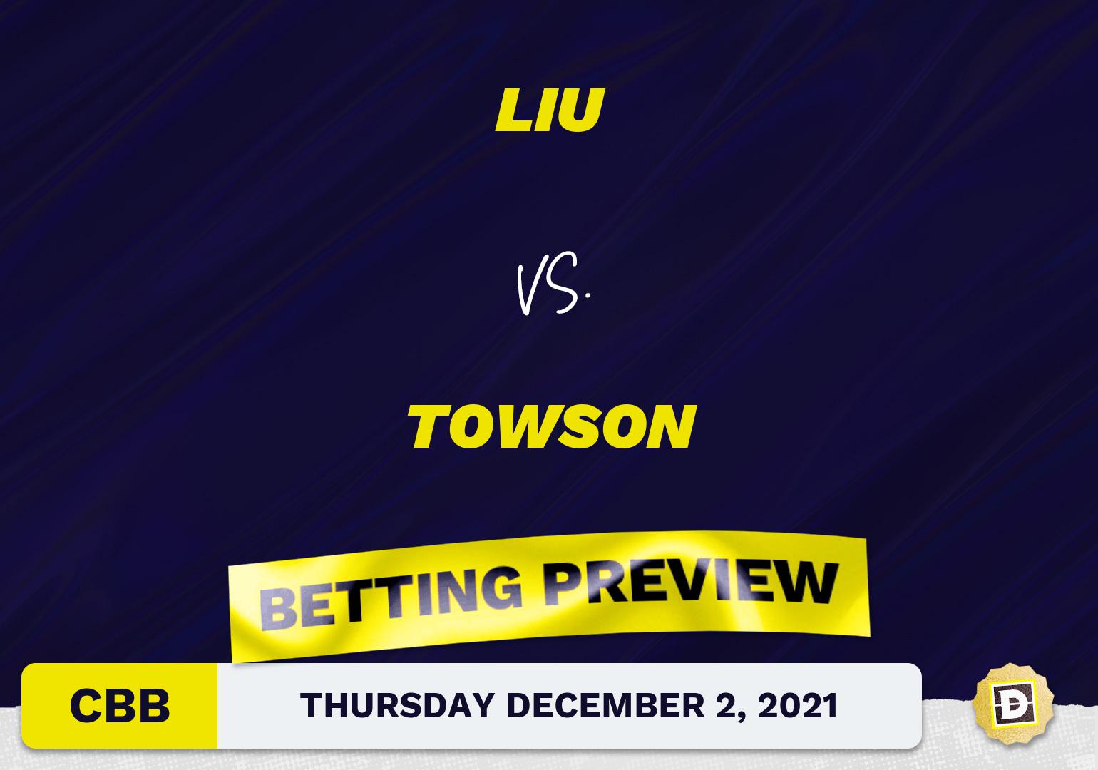 LIU vs. Towson CBB Predictions and Odds - Dec 2, 2021