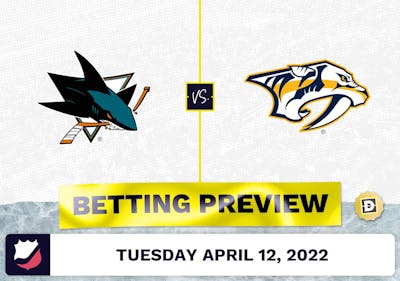 Sharks vs. Predators Prediction and Odds - Apr 12, 2022