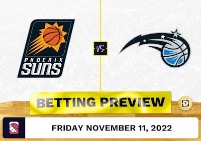 Suns vs. Magic Prediction and Odds - Nov 11, 2022
