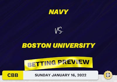 Navy vs. Boston University CBB Predictions and Odds - Jan 16, 2022