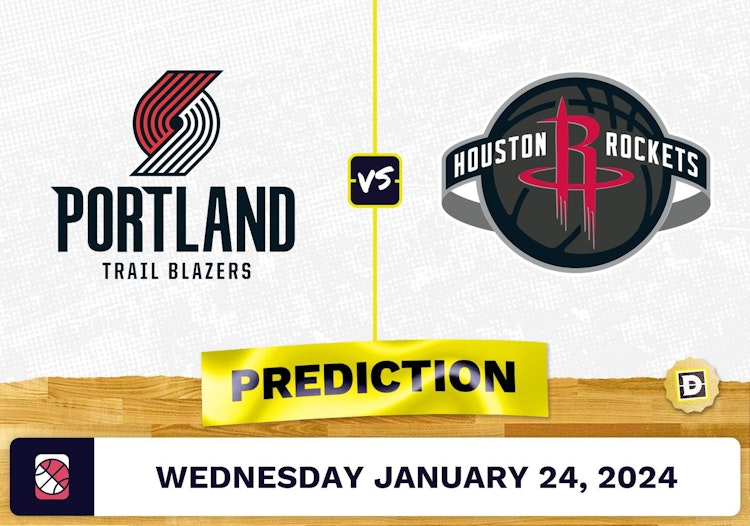Portland Trail Blazers vs. Houston Rockets Prediction, Odds, NBA Picks [1/24/2024]