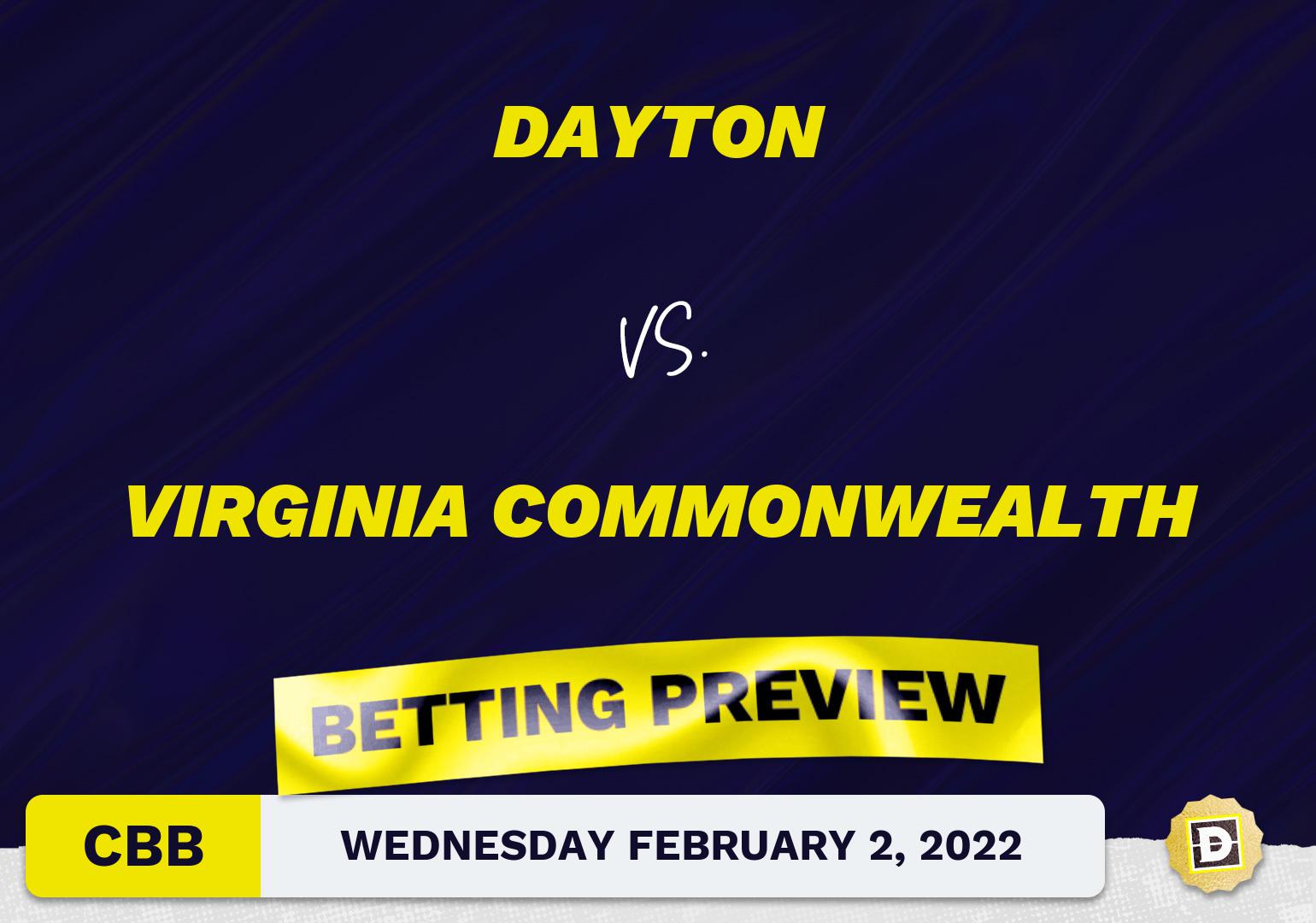 Dayton vs. Virginia Commonwealth CBB Predictions and Odds - Feb 2, 2022