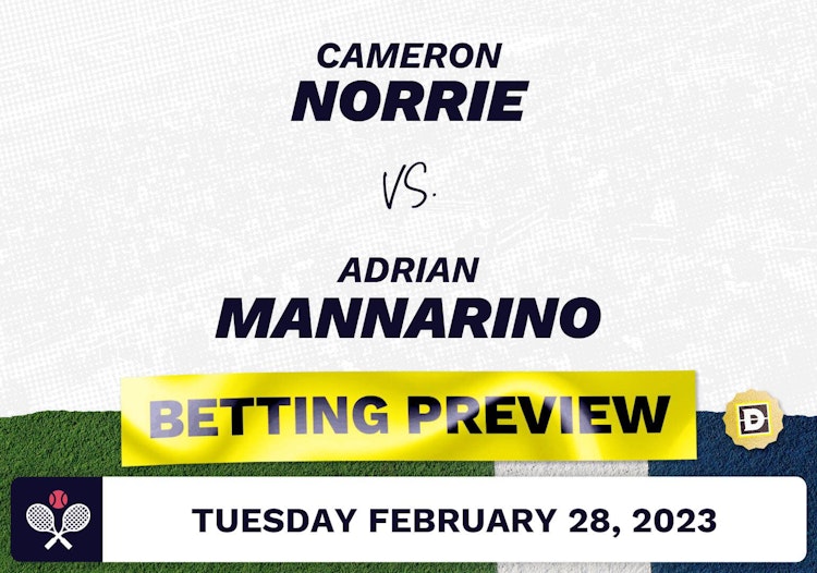 Cameron Norrie vs. Adrian Mannarino Predictions - Feb 28, 2023