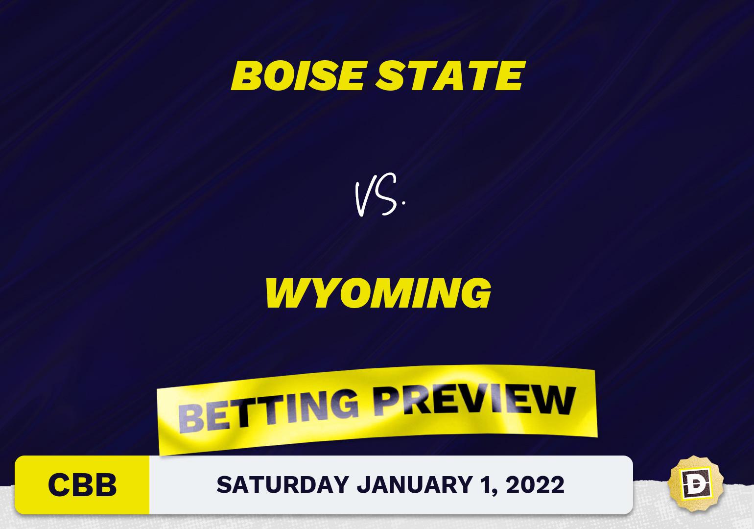 Boise State vs. Wyoming CBB Predictions and Odds - Jan 1, 2022