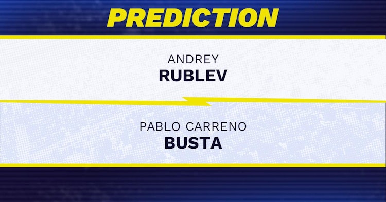 Andrey Rublev vs Pablo Carreno Busta Tennis Prediction.