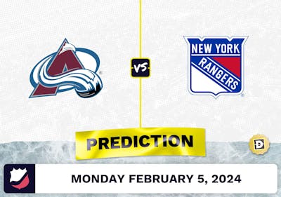 Colorado Avalanche vs. NY Rangers Prediction, Odds, NHL Picks [2/5/2024]