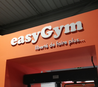Enseigne imprimée par 123imprim pour EasyGym