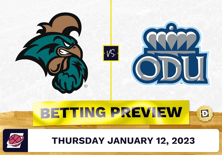 Coastal Carolina vs. Old Dominion CBB Prediction and Odds - Jan 12, 2023