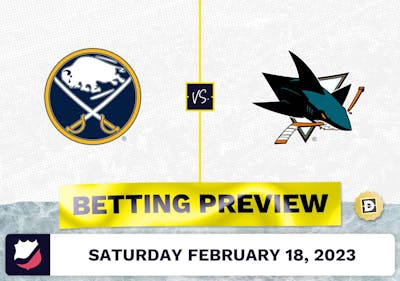 Sabres vs. Sharks Prediction and Odds - Feb 18, 2023