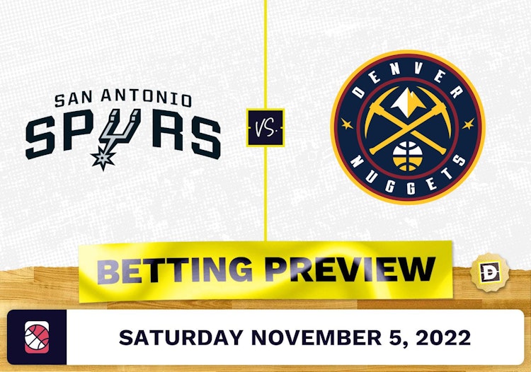 Spurs vs. Nuggets Prediction and Odds - Nov 5, 2022