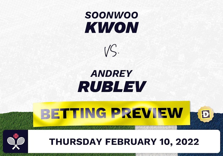 Soonwoo Kwon vs. Andrey Rublev Predictions - Feb 10, 2022