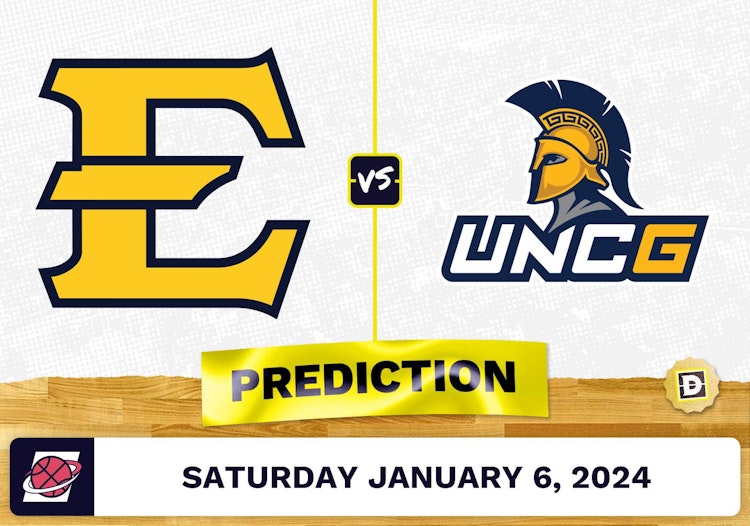 East Tennessee State vs. UNC Greensboro Prediction, Odds, College Basketball Picks  [1/6/2024]