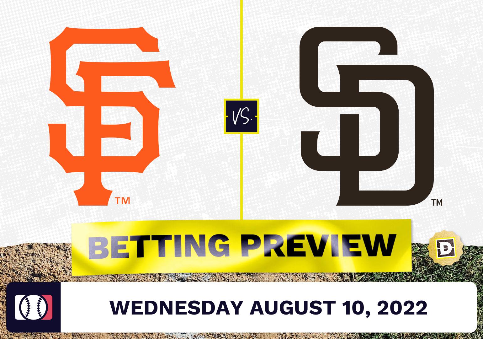 Giants vs. Padres Prediction and Odds - Aug 10, 2022