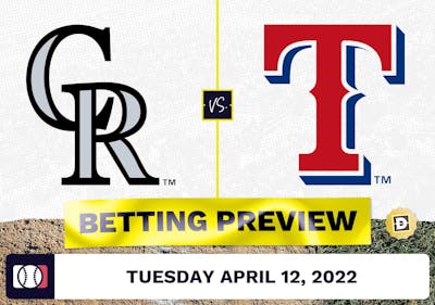 Rockies vs. Rangers Prediction and Odds - Apr 12, 2022