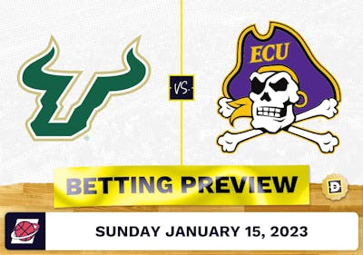 South Florida vs. East Carolina CBB Prediction and Odds - Jan 15, 2023
