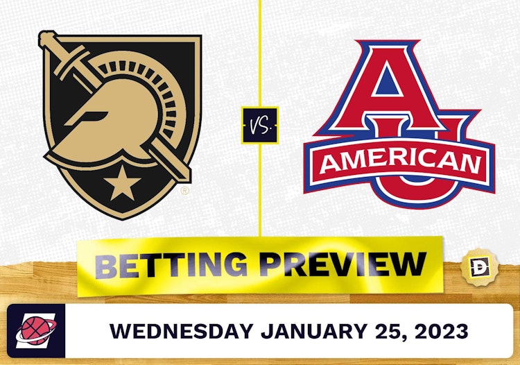 Army vs. American University CBB Prediction and Odds - Jan 25, 2023